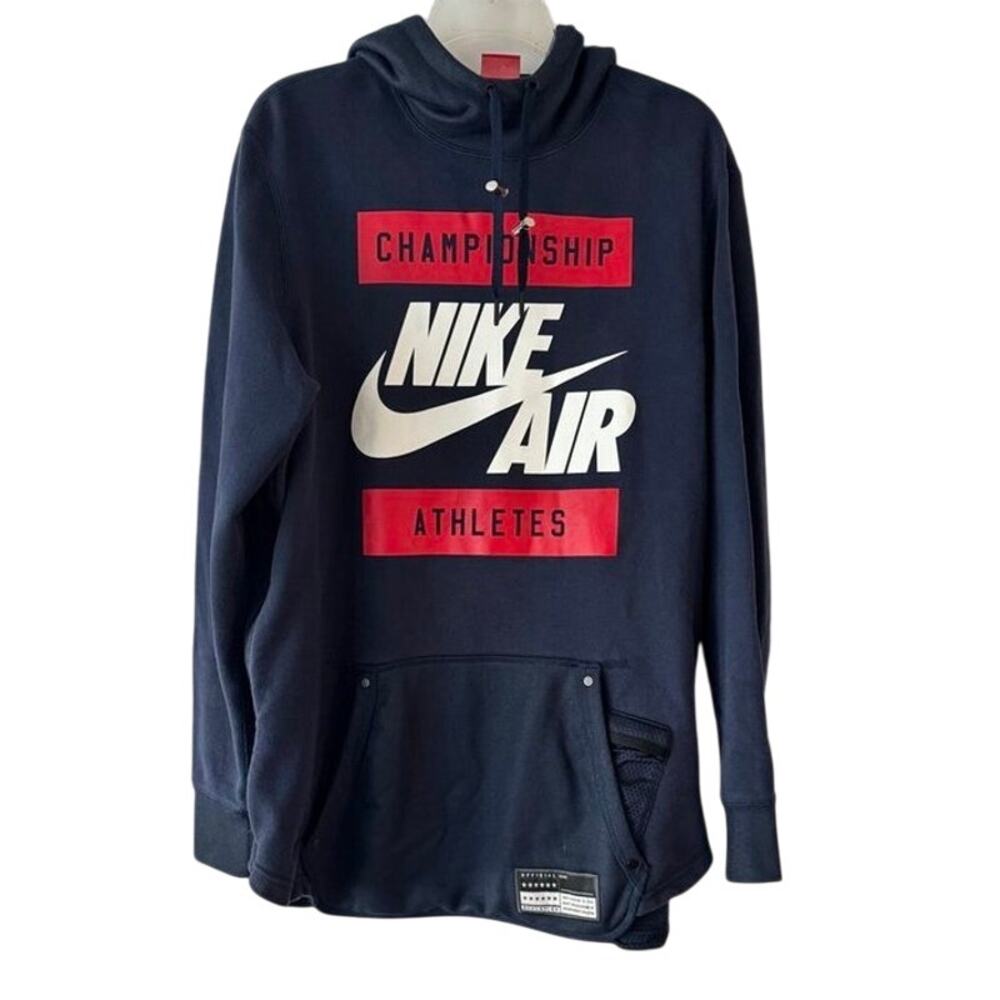 Nike Air “Championship Athletes” Navy Hoodie | Size L